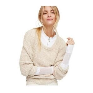 Free People Beige  Electric City Sweater size XS